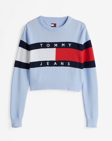 Pull-over Tommy Jeans en bleu : devant
