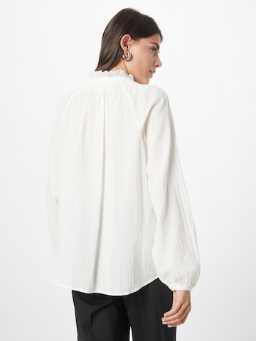 KnowledgeCotton Apparel Blouse in Wit