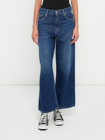 REPLAYWide Leg/ Široke nogavice Traperice 'CARY' - plava boja: prednji dio