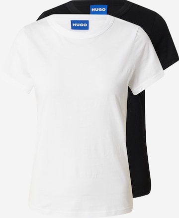 T-shirt 'Nerenia_B' HUGO Blue en noir : devant