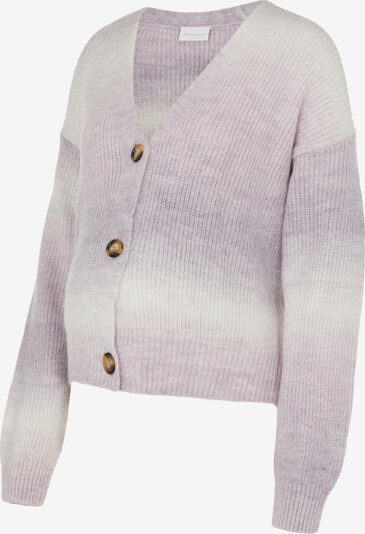 MAMALICIOUS Cardigan 'Britt' en lilas / blanc, Vue avec produit