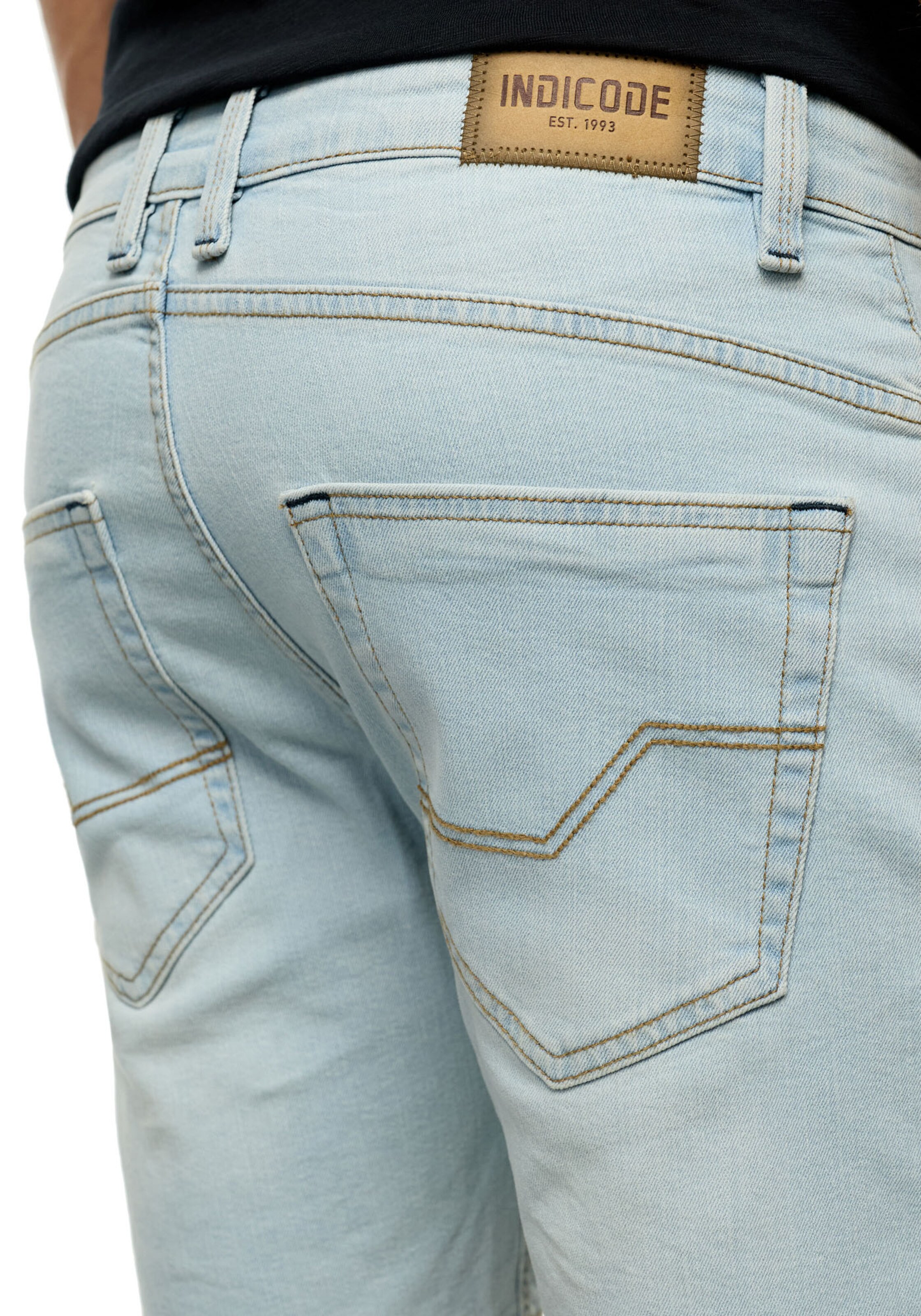 INDICODE JEANS Regular Shorts 'Mcfly' in Blau