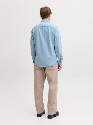 JACK & JONES Слим Рубашка 'JJESTANLEY' в Синий
