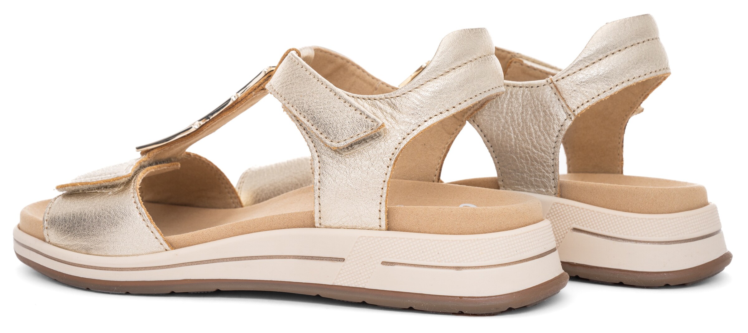 ARA - Sandália 'Osaka' em ouro