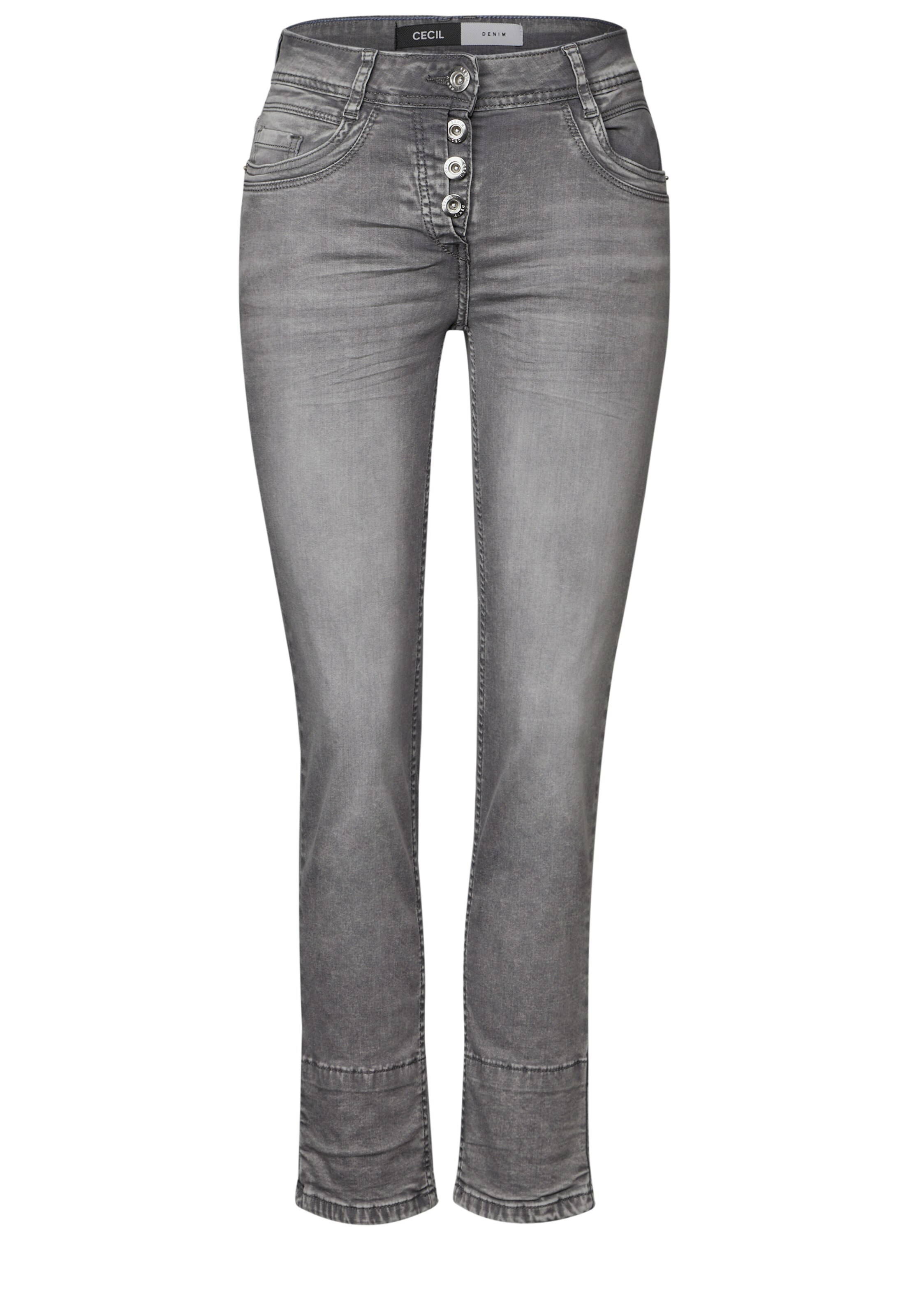 CECIL Regular Jeans in Grey: front