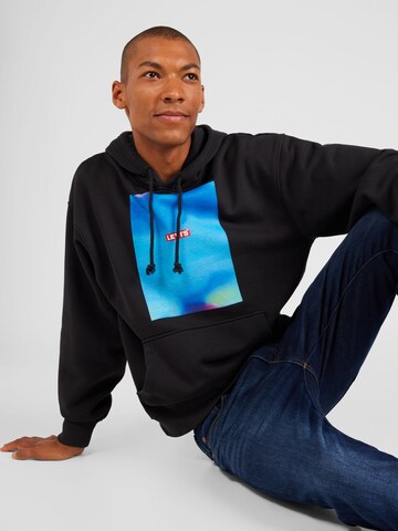 LEVI'S ® Regular fit Sweatshirt 'Relaxed Graphic Hoodie' in Black