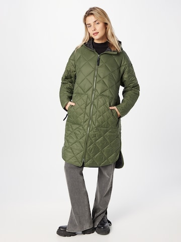 ICEPEAK Between-Seasons Coat in Green: front