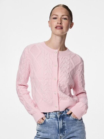 PIECES Strickjacke 'PCSOFIA' in Pink: Vorderseite