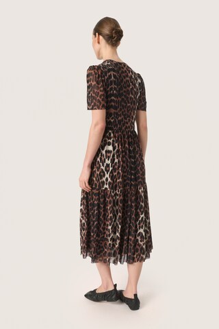SOAKED IN LUXURY Dress ' Aldora Nora ' in Brown