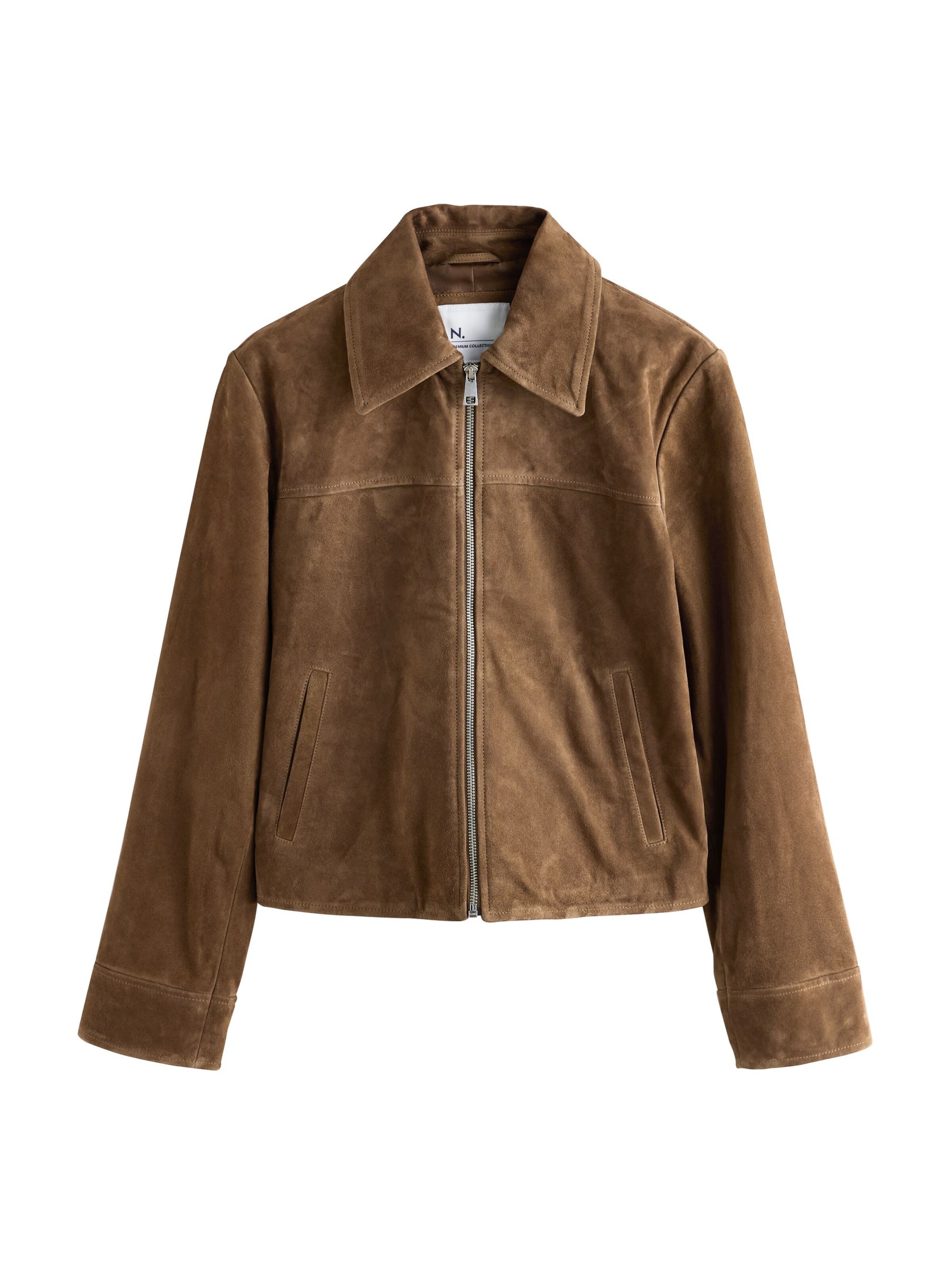 Next Jacke 'N. Premium' in Braun: Vorderseite