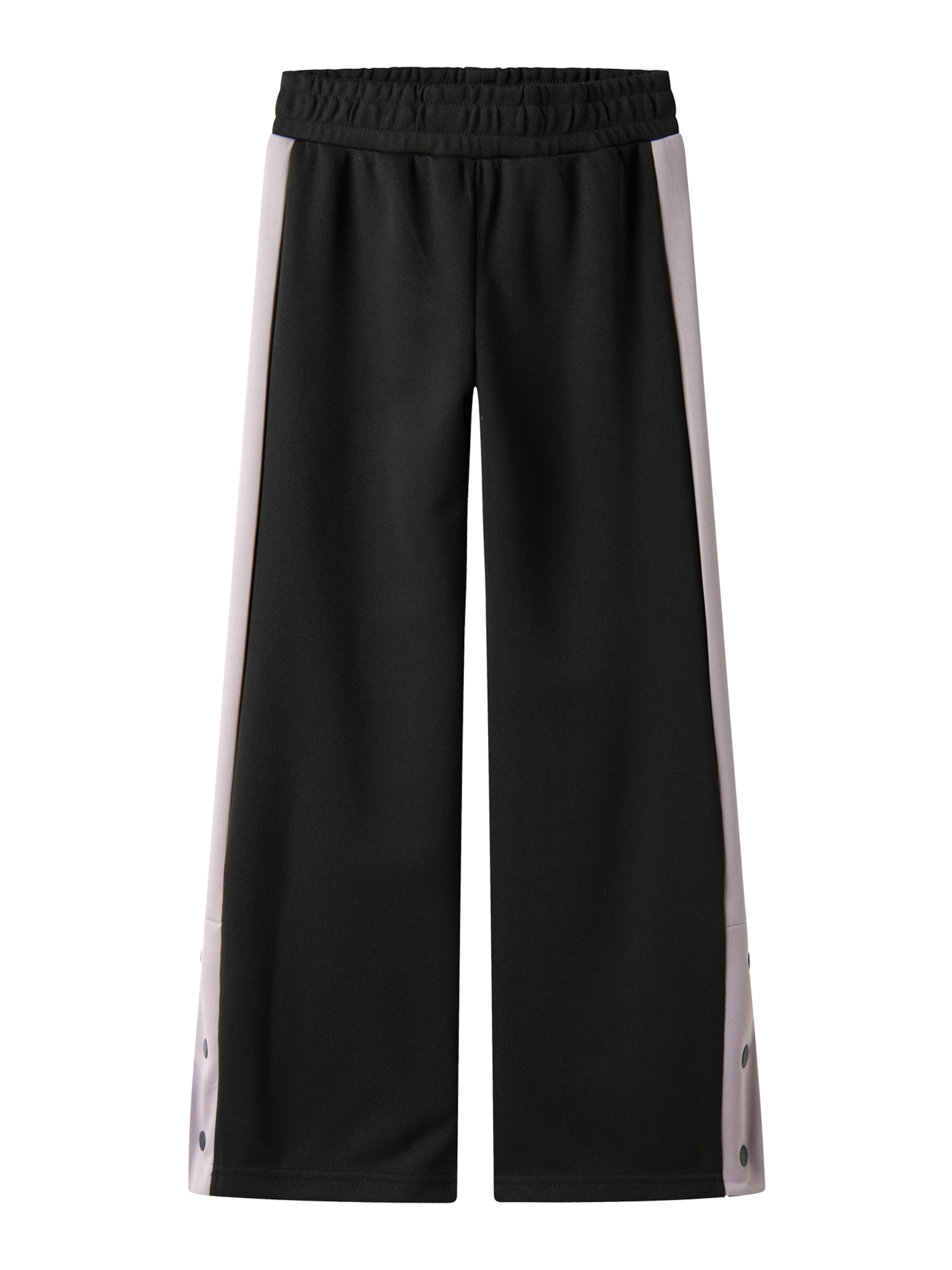 NAME IT Široke hlačnice Hlače 'NKFTETA' | črna barva: sprednja stran