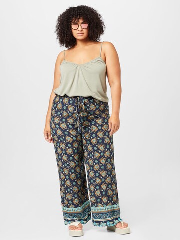 EVOKED Wide leg Trousers 'Viayais' in Blue