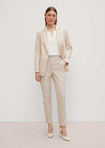 COMMA Tapered Pleated Pants in Beige