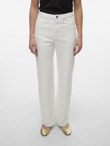 VERO MODA Wide Leg Jeans 'TESSA' in Weiß