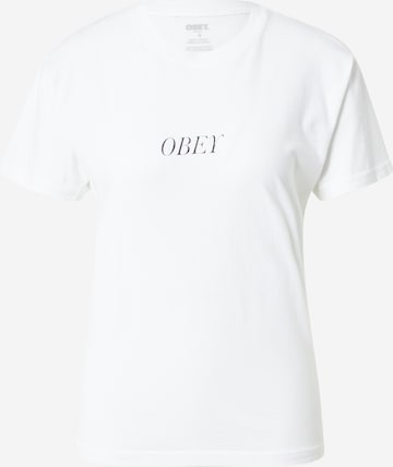 Obey T-shirt i vit: framsida