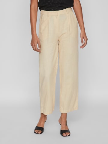 VILA - Loosefit Pantalón plisado 'PRINA' en beige