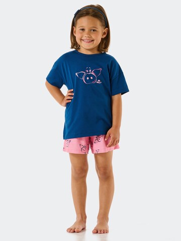 Pyjama 'Girls World' SCHIESSER en bleu : devant