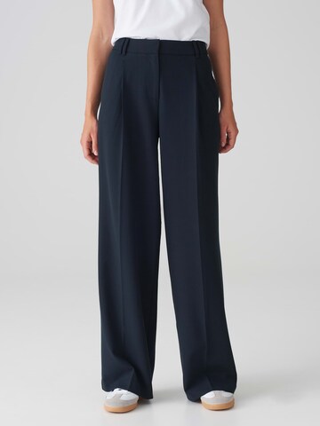 OPUS Wide Leg Hose 'Mariena' in Blau: Vorderseite