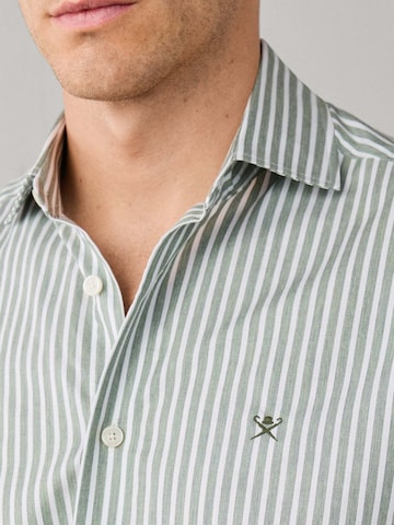 Hackett London Comfort fit Button Up Shirt in Green