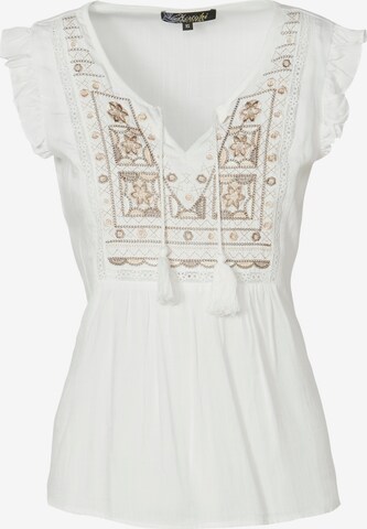 KOROSHI Blouse in White: front