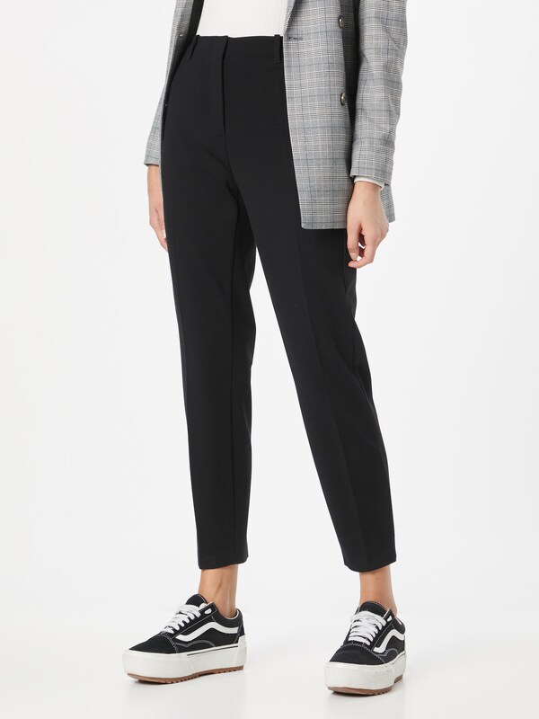TAIFUN Slim fit Pleated Pants in Black