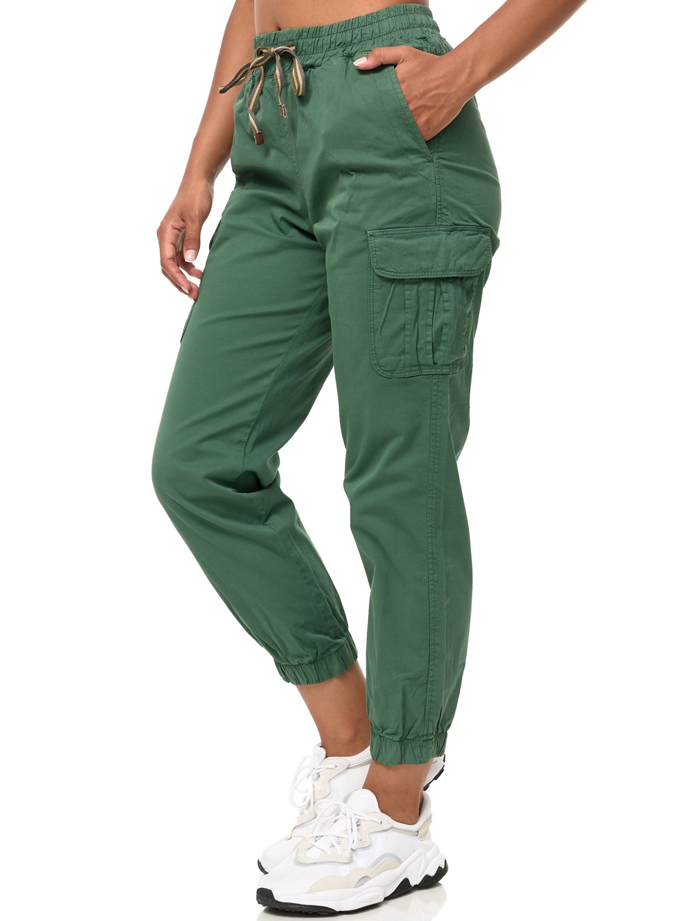 Tazzio Tapered Cargobroek 'F600' in Groen