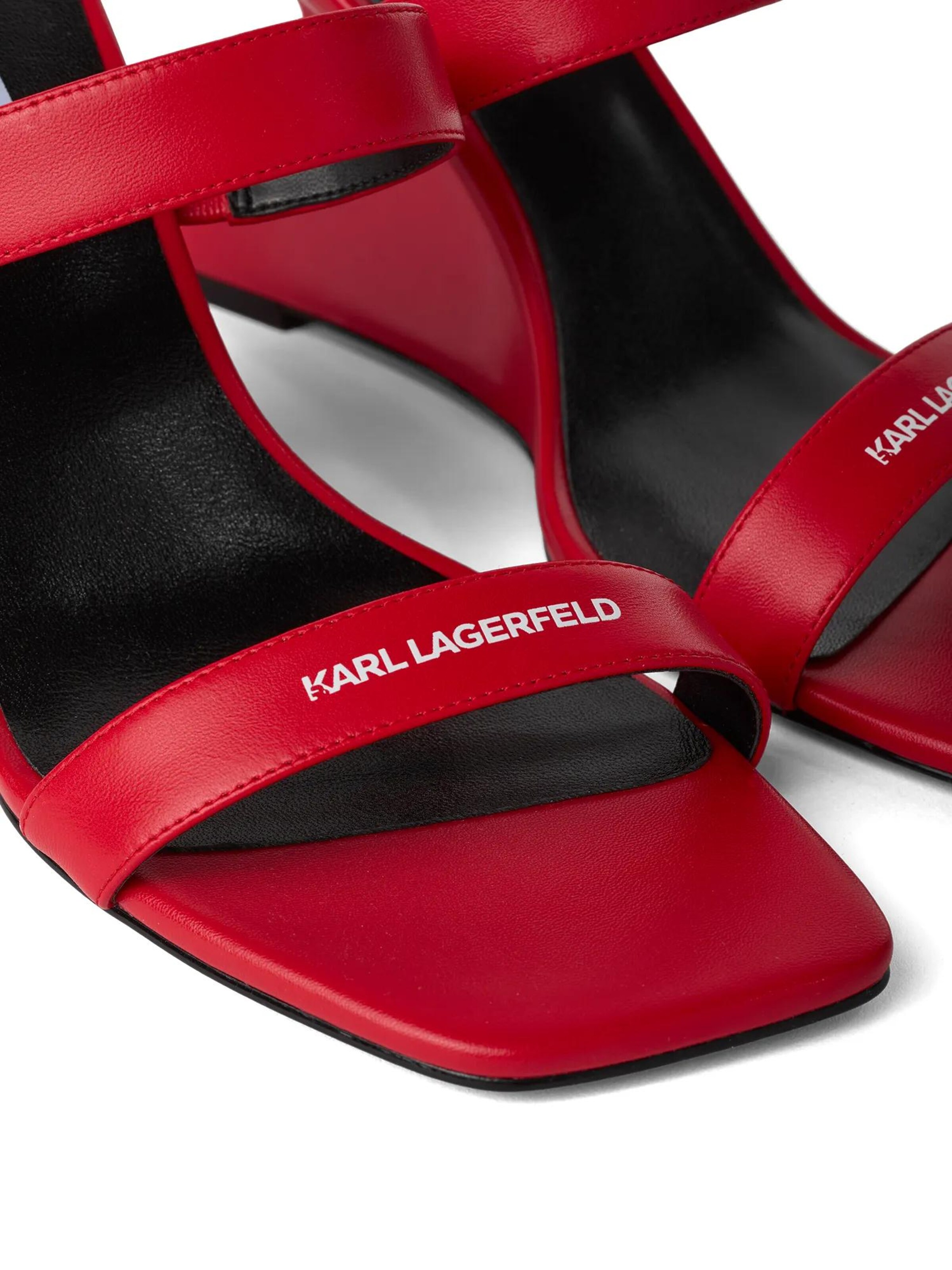 KARL LAGERFELD JEANS Pantofle – červená