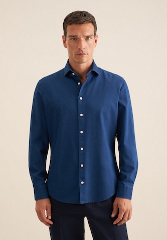 SEIDENSTICKER Slim fit Overhemd in Blauw: voorkant