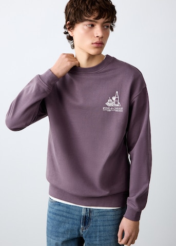 MANGO TEEN Sweatshirt in Purple: front