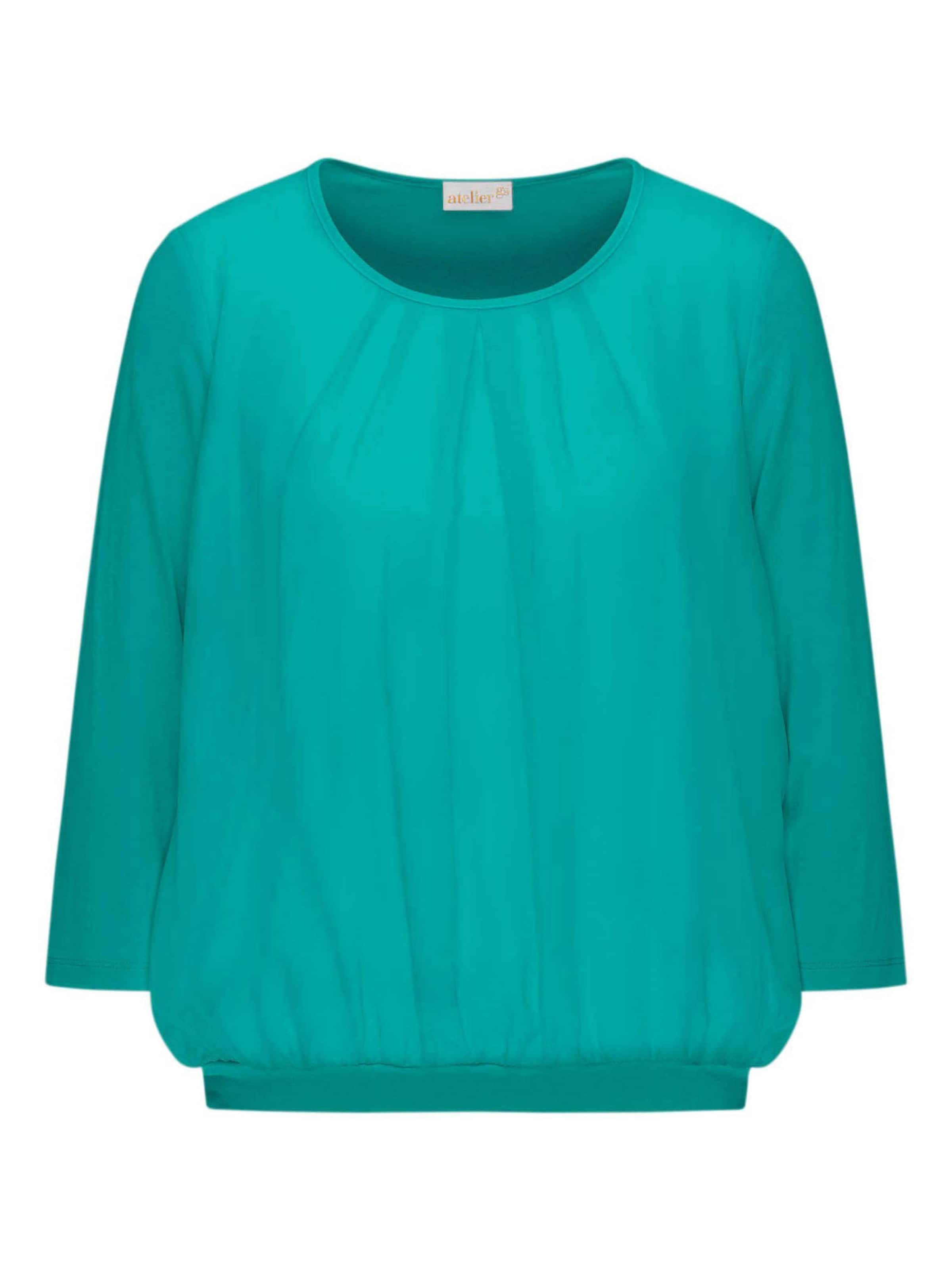 Goldner Bluse in Grün: Vorderseite