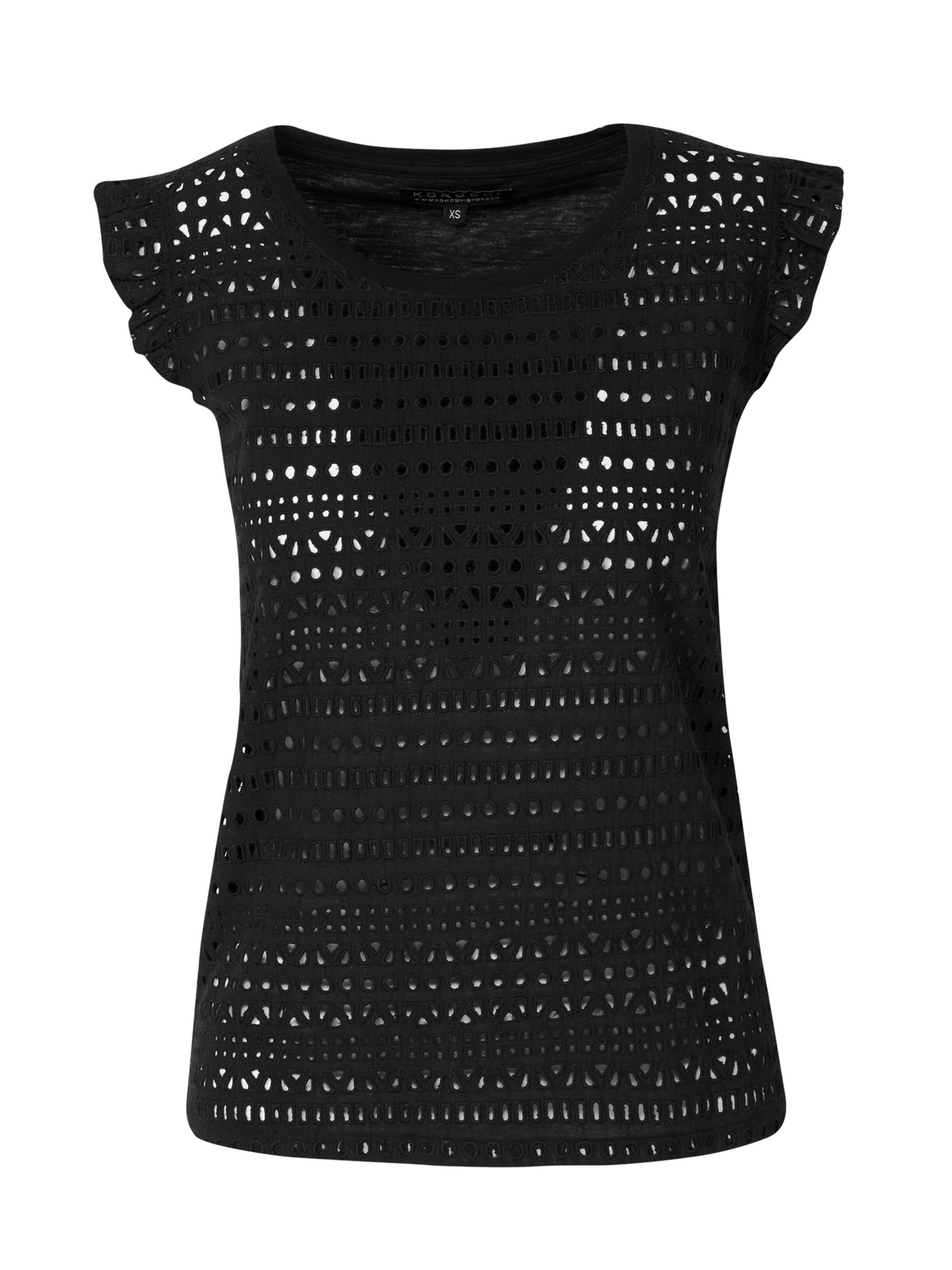 KOROSHI Shirt in Zwart: voorkant