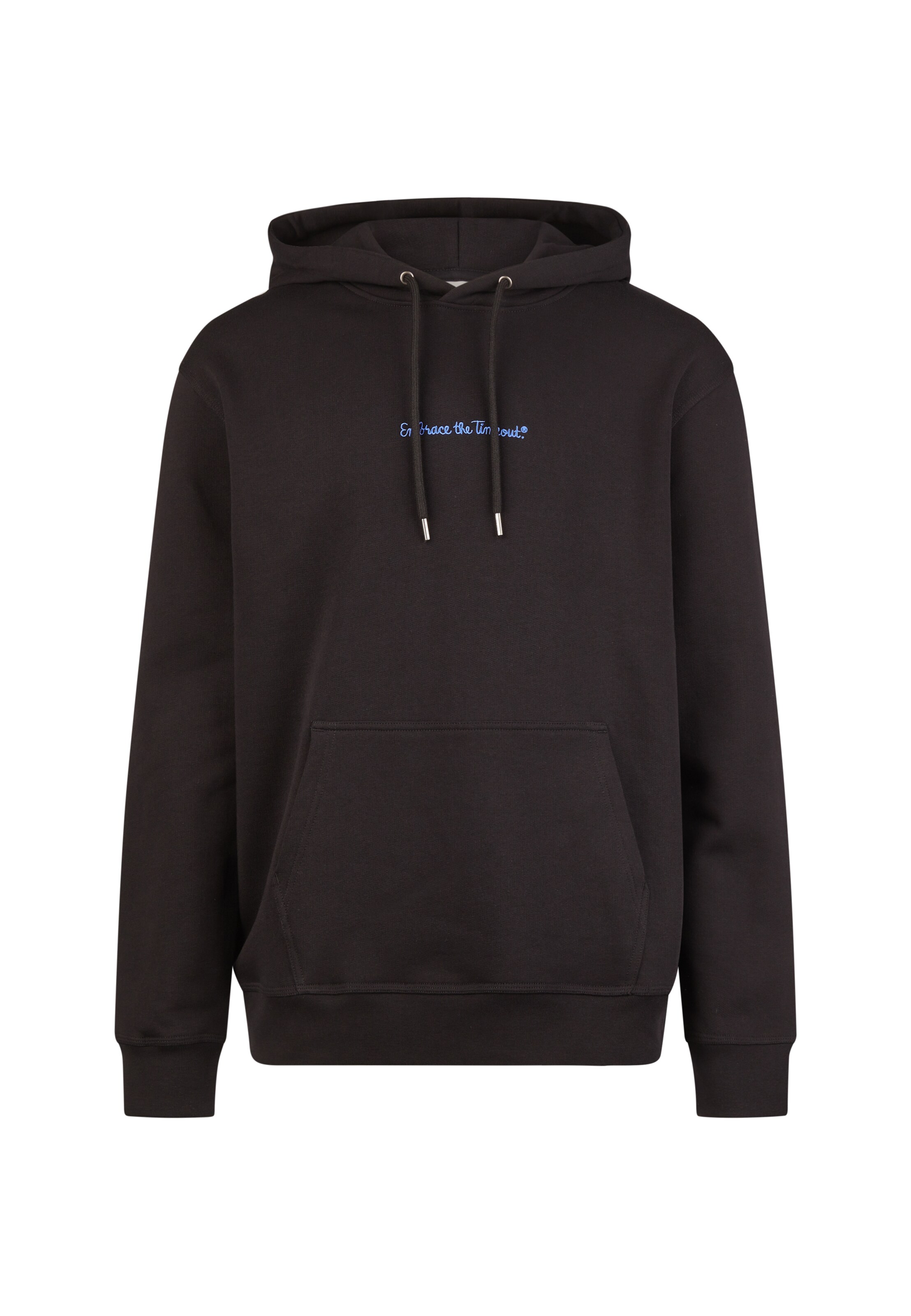 Cleptomanicx Sweatshirt 'Classic Hooded Embrace' in Schwarz: Vorderseite