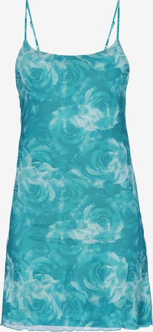 MYMO - Vestido em azul: frente