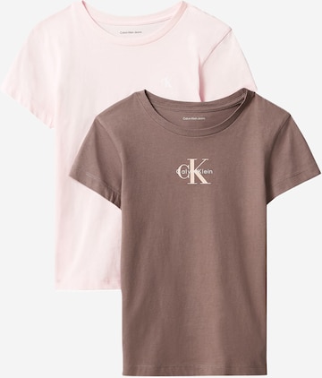 ruda Calvin Klein Jeans Standartinis Marškinėliai: priekis