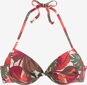 LASCANA Push-up Bikini Top in Mixed colors: front