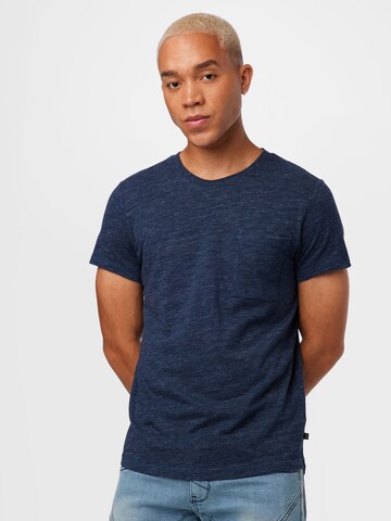 QS Shirt in Blau: Vorderseite