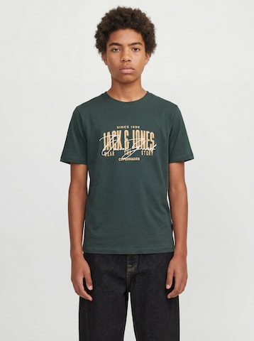 T-Shirt 'JJAero' Jack & Jones Junior en vert : devant