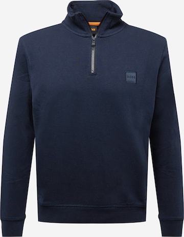 BOSS Orange Sweatshirt 'Zetrust' in Blue: front