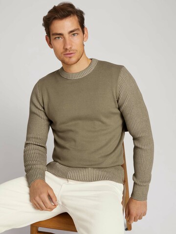 TOM TAILOR Pullover in Beige