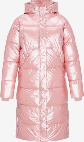 MYMO - Abrigo de invierno en rosa: frente
