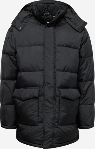 LEVI'S ® Átmeneti dzseki 'Laurel Mid Puffer' - fekete: elől