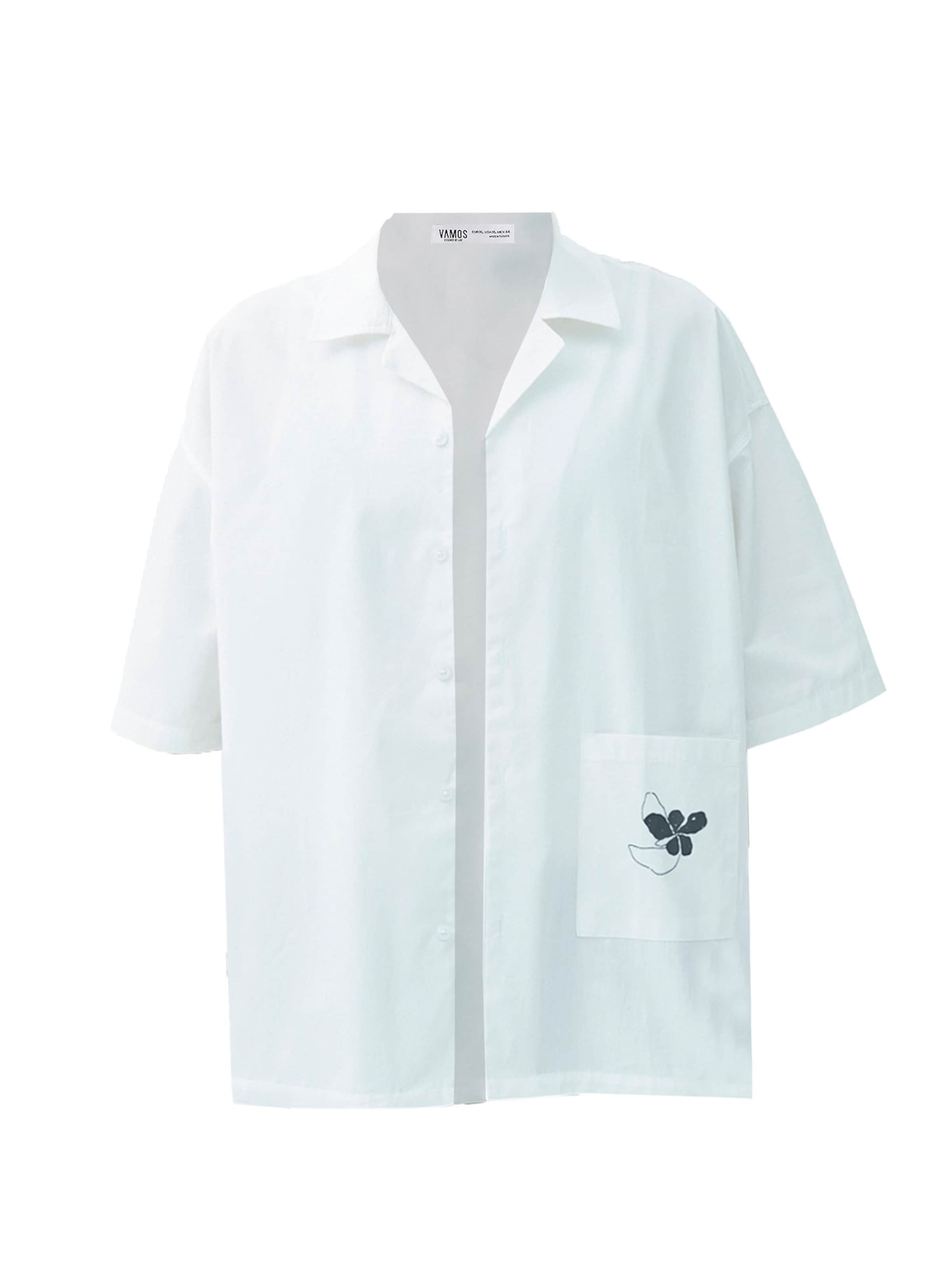 VAMOS CLO Comfort Fit Skjorta i vit: framsida