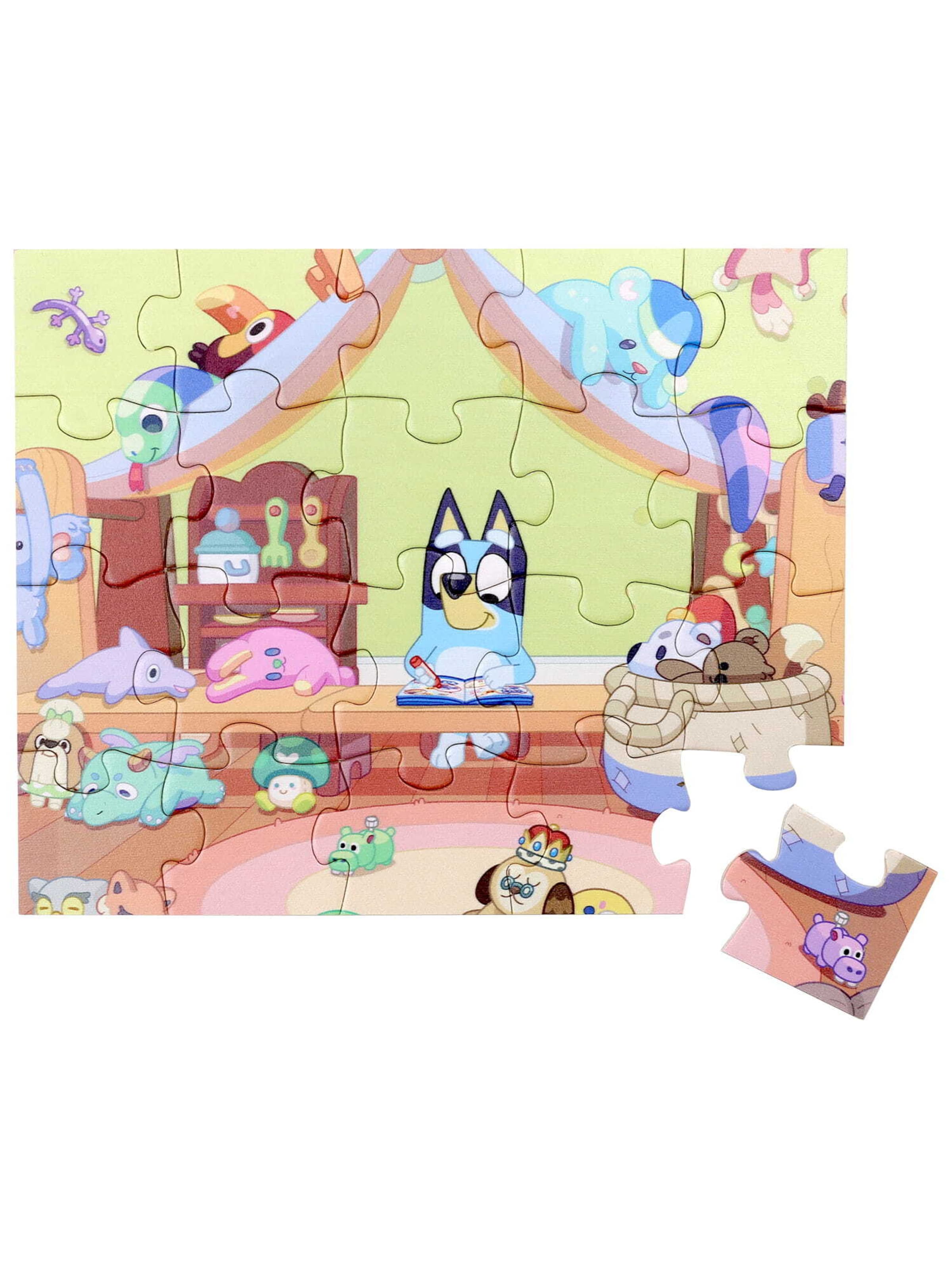 Bluey Puzzle in Grün: Vorderseite