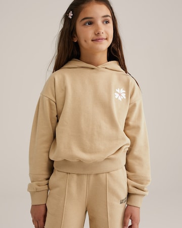 Sweat-shirt WE Fashion en marron : devant