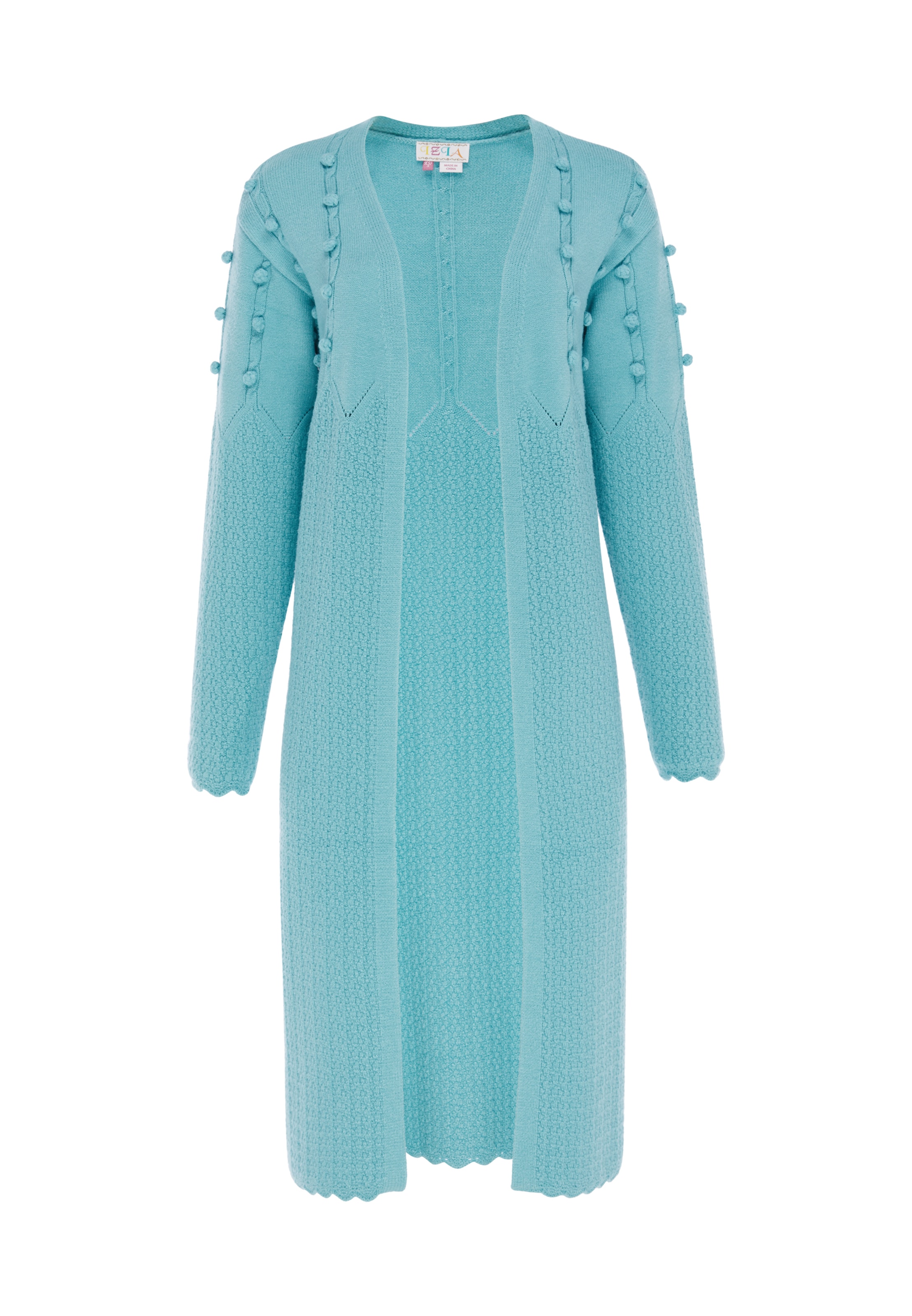 IZIA Knit cardigan in Blue: front