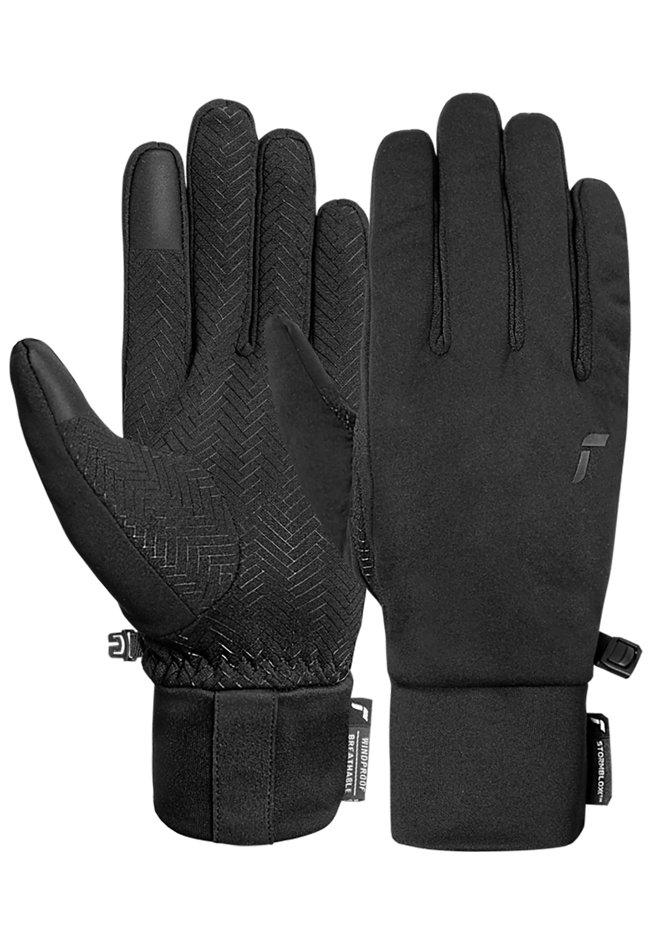 REUSCH Sports gloves 'Noorvik STORMBLOXX™ TOUCH-TEC' in Black: front