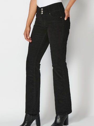 KOROSHI Flared Jeans 'KOROSHI' in Black