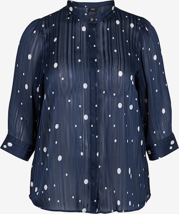 Zizzi Blouse in Blue: front