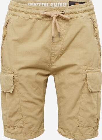 ALPHA INDUSTRIES Cargobroek in Beige: voorkant