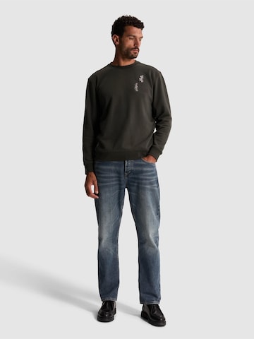 Felpa 'Sweatshirt with back graphic and chest logo' di CAST IRON in grigio